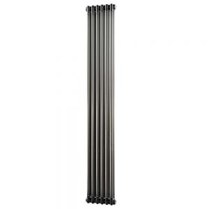 Riviera Trade 1800 x 284 Raw Metal Vertical 2 Column Radiator