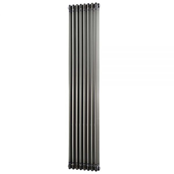 Riviera Trade 1800 x 376 Raw Metal Vertical 3 Column Radiator