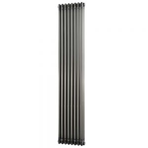 Riviera Trade 1800 x 376 Raw Metal Vertical 3 Column Radiator