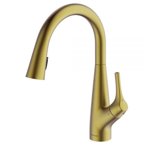 Clearwater Rosetta Brushed Brass Filtered Water Kitchen Sink Mixer Tap