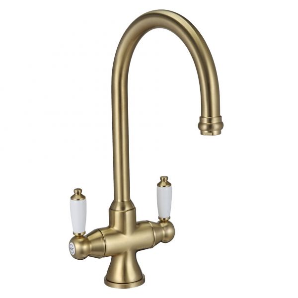 Bristan Renaissance Easyfit Brushed Brass Mono Kitchen Mixer Tap RS SNK EF BB