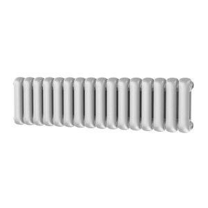 Riviera Round Top 300 x 1132 White 2 Column Horizontal Radiator