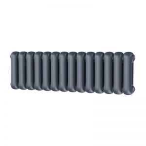 Riviera Round Top 300 x 993 Anthracite 2 Column Horizontal Radiator