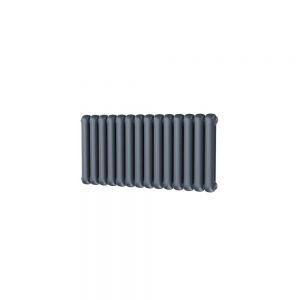 Riviera Round Top 500 x 993 Anthracite 2 Column Horizontal Radiator