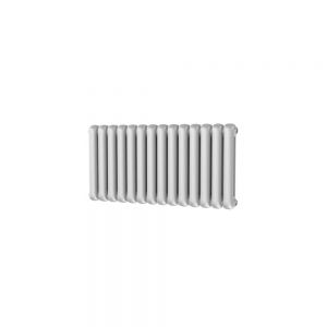 Riviera Round Top 500 x 993 White 2 Column Horizontal Radiator