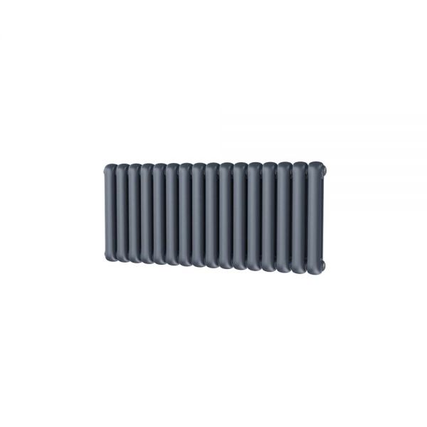 Riviera Round Top 500 x 1132 Anthracite 2 Column Horizontal Radiator