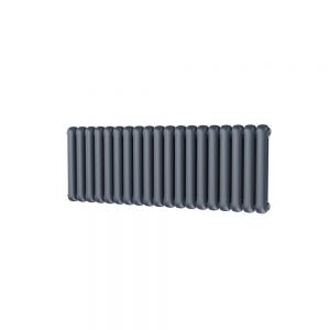 Riviera Round Top 500 x 1341 Anthracite 2 Column Horizontal Radiator