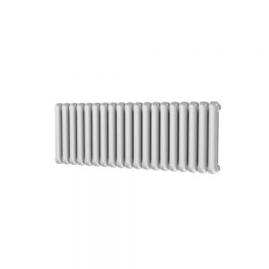 Riviera Round Top 500 x 1341 White 2 Column Horizontal Radiator