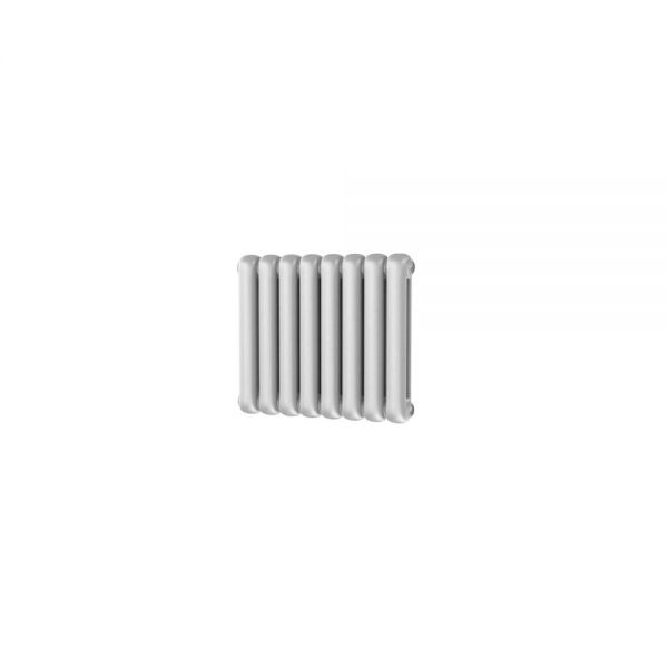 Riviera Round Top 500 x 576 White 2 Column Horizontal Radiator