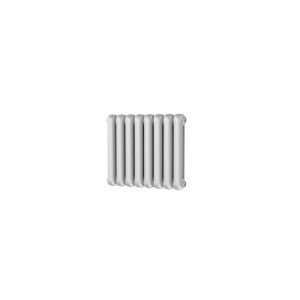 Riviera Round Top 500 x 576 White 2 Column Horizontal Radiator