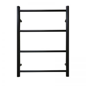 JIS Sussex Rusper Black 700mm x 520mm ELECTRIC Stainless Steel Towel Rail