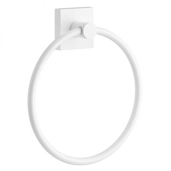 Smedbo House Towel Ring Matte White RX344