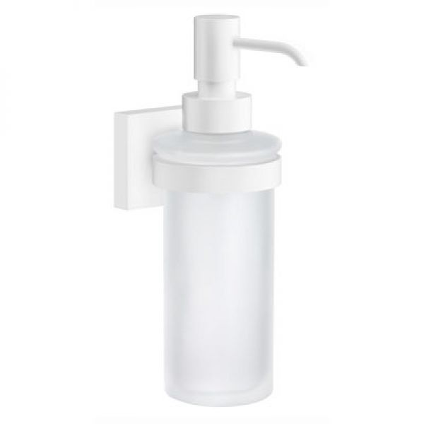 Smedbo House White Wall Mounted Glass Soap Dispenser RX369