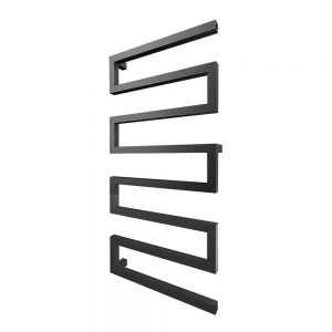 Radox Serpentine 1010 x 500 MATT BLACK Designer Towel Radiator