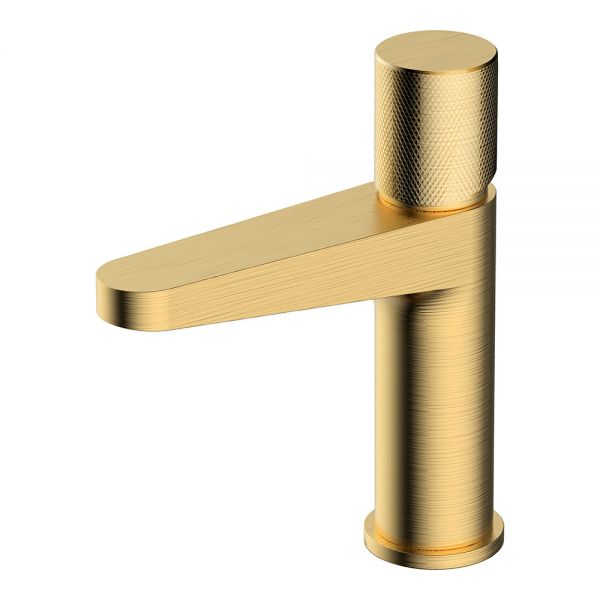 Rak Amalfi Brushed Gold Mono Basin Mixer Tap