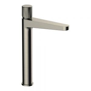 Rak Amalfi Brushed Nickel Tall Basin Mixer Tap