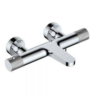 Rak Amalfi Chrome Wall Mounted Thermostatic Bath Shower Mixer Tap