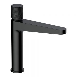 Rak Amalfi Matt Black Mono Mid Height Basin Mixer Tap