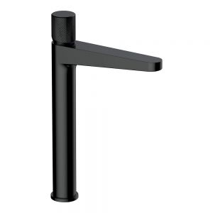 Rak Amalfi Matt Black Tall Basin Mixer Tap