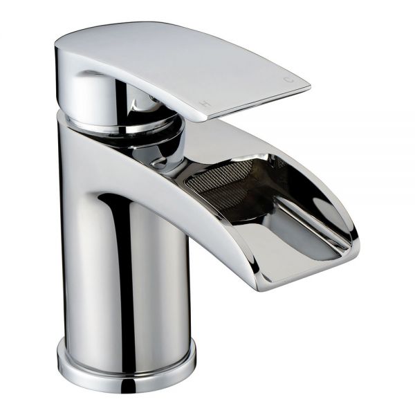 Rak Art Curve Chrome Mono Waterfall Basin Mixer Tap