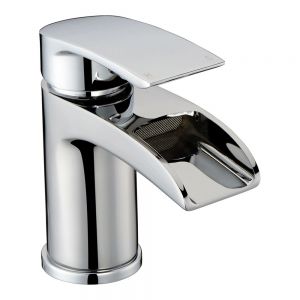 Rak Art Curve Chrome Mono Waterfall Basin Mixer Tap