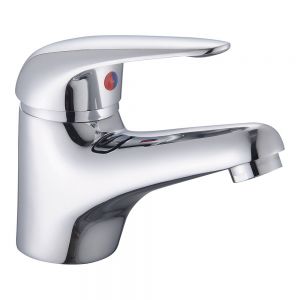 Rak Basic Chrome Mono Basin Mixer Tap with Waste