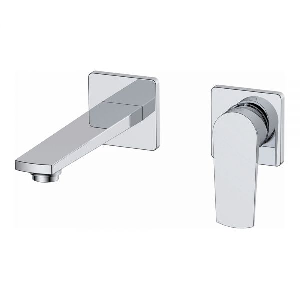 Rak Blade Chrome Wall Mounted Basin Mixer Tap