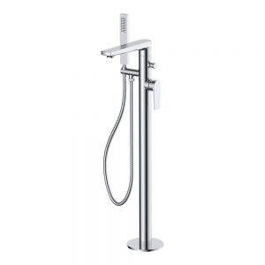Rak Blade Chrome Floor Standing Bath Shower Mixer Tap