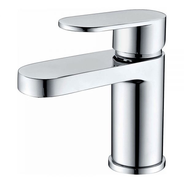 Rak Compact Eco Round Chrome Mono Basin Mixer Tap with Waste