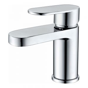Rak Compact Eco Round Chrome Mono Basin Mixer Tap with Waste