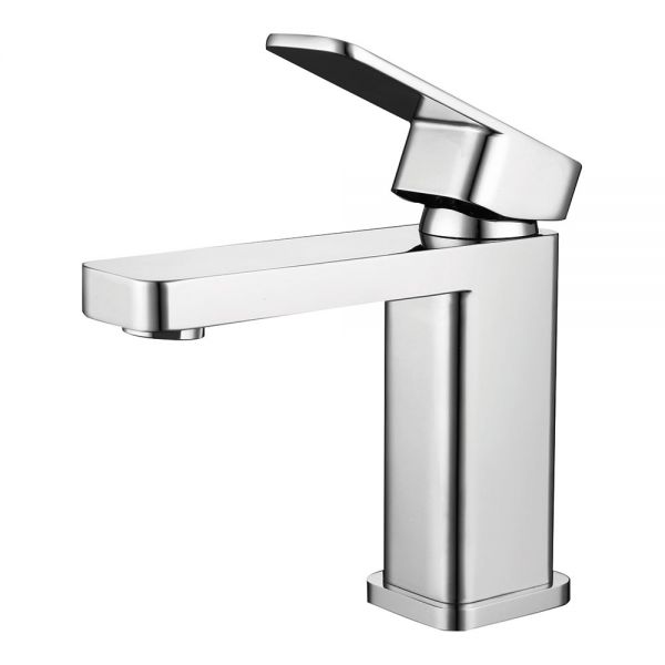 Rak Compact Eco Square Chrome Mono Basin Mixer Tap with Waste