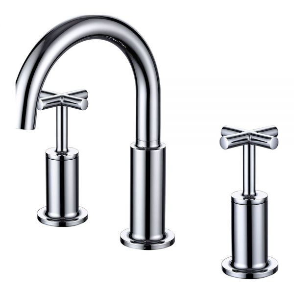 Rak Ella Chrome Deck Mounted 3 Hole Bath Filler Tap
