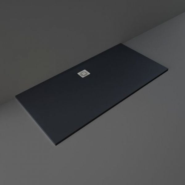 Rak Feeling Black Stone Effect 1700 x 900 Rectangular Shower Tray