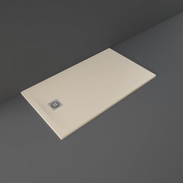 Rak Feeling Cappuccino Stone Effect 1400 x 800 Rectangular Shower Tray