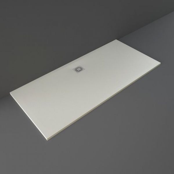 Rak Feeling Greige Stone Effect 1800 x 800 Rectangular Shower Tray