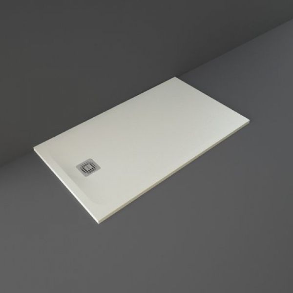 Rak Feeling Greige Stone Effect 1400 x 800 Rectangular Shower Tray