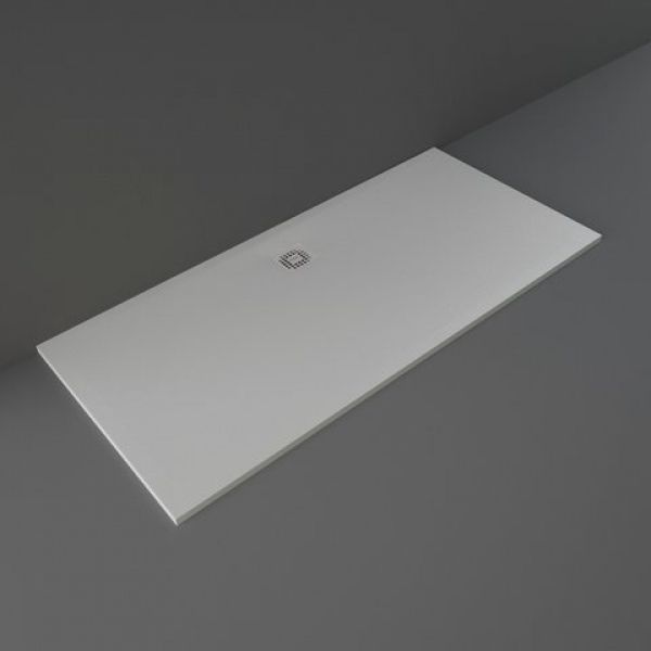Rak Feeling Grey Stone Effect 1800 x 800 Rectangular Shower Tray