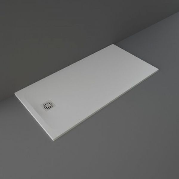 Rak Feeling Grey Stone Effect 1600 x 800 Rectangular Shower Tray