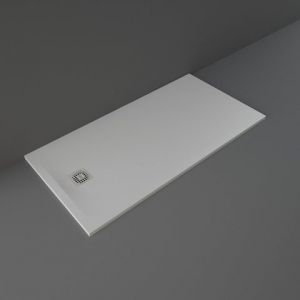 Rak Feeling Grey Stone Effect 1600 x 800 Rectangular Shower Tray