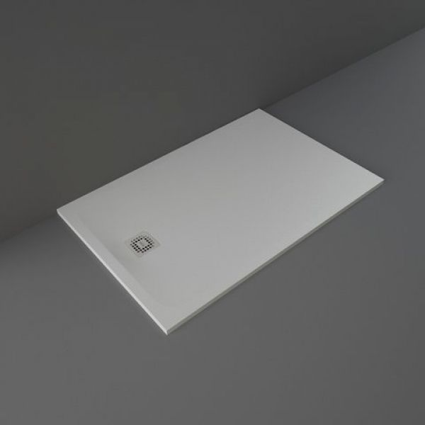 Rak Feeling Grey Stone Effect 1400 x 900 Rectangular Shower Tray