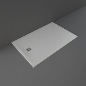Rak Feeling Grey Stone Effect 1400 x 900 Rectangular Shower Tray