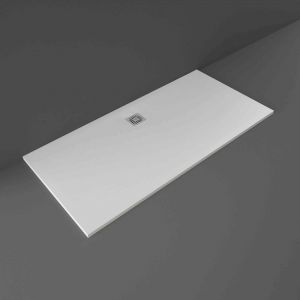 Rak Feeling White Stone Effect 1700 x 800 Rectangular Shower Tray