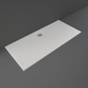 Rak Feeling White Stone Effect 1800 x 800 Rectangular Shower Tray