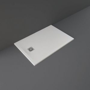 Rak Feeling White Stone Effect 1200 x 800 Rectangular Shower Tray