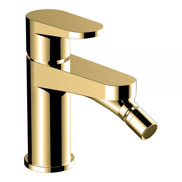 Rak Ischia Brushed Gold Mono Bidet Mixer Tap