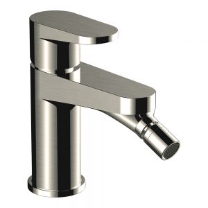 Rak Ischia Brushed Nickel Mono Bidet Mixer Tap