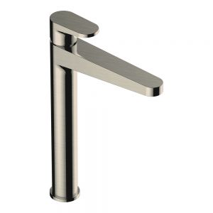 Rak Ischia Brushed Nickel Tall Basin Mixer Tap