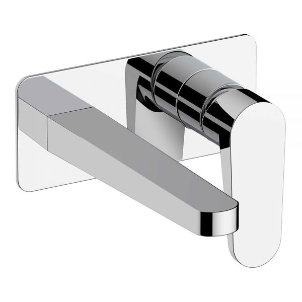 Rak Ischia Chrome Wall Mounted Basin Mixer Tap