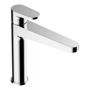 Rak Ischia Chrome Mono Mid Height Basin Mixer Tap