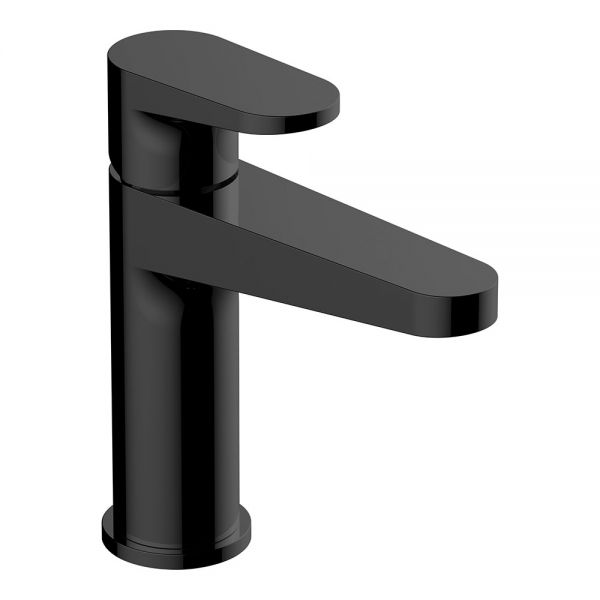 Rak Ischia Matt Black Mono Basin Mixer Tap